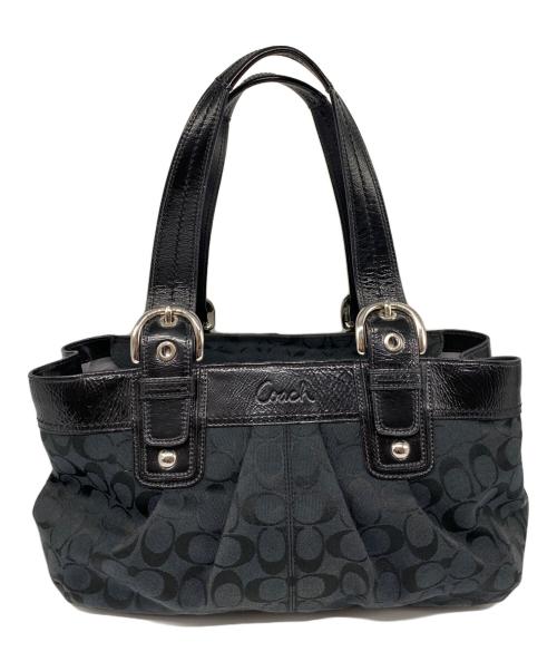 COACH（コーチ）COACH (コーチ) ソーホー シグネチャー トートバッグ ブラックの古着・服飾アイテム