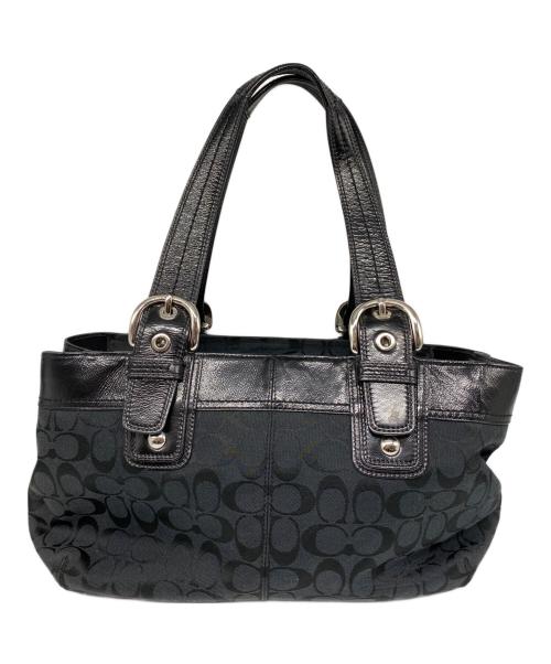 COACH（コーチ）COACH (コーチ) ソーホー シグネチャー トートバッグ ブラックの古着・服飾アイテム