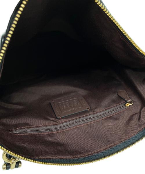 COACH（コーチ）COACH (コーチ) ケイシー サッチェル シグネチャー キャンバス 2WAYショルダーバッグ ブラックの古着・服飾アイテム