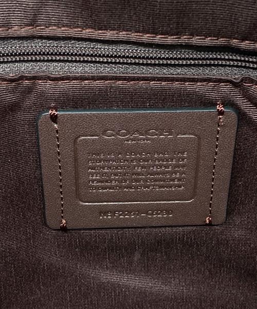 COACH（コーチ）COACH (コーチ) ケイシー サッチェル シグネチャー キャンバス 2WAYショルダーバッグ ブラックの古着・服飾アイテム