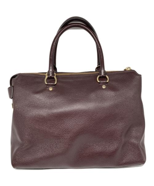 COACH（コーチ）COACH (コーチ) ペブルレザー ミニ エマ サッチェル 2WAY ショルダー バッグ ブラウンの古着・服飾アイテム
