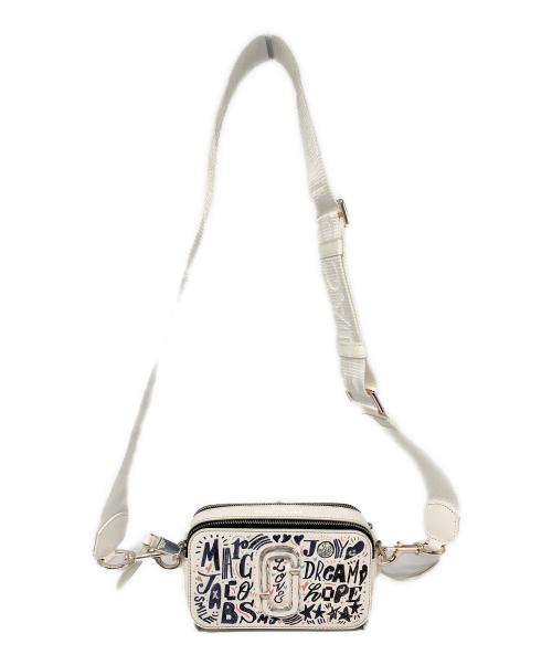 MARC JACOBS（マークジェイコブス）MARC JACOBS (マークジェイコブス) THE SNAPSHOT DTM ショルダーバッグ ホワイト×ブラックの古着・服飾アイテム
