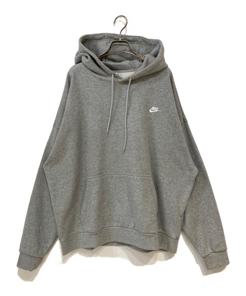 NIKE（ナイキ）NIKE (ナイキ) クラブ フリース オーバーサイズド フレンチテリー プルオーバー パーカ グレー サイズ:Lの古着・服飾アイテム
