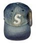 中古・古着 SUPREME (シュプリーム) 25SS Cordura Denim S Logo 6-Panel キャップ Bleached Indigo 未使用品：10000円