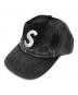 SUPREME（シュプリーム）の古着「26SS Pigment Coated S Logo 6-Panel キャップ」｜Black