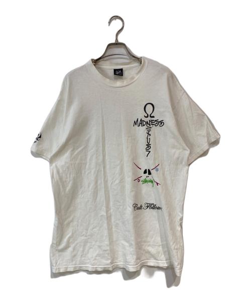 stussy（ステューシー）stussy (ステューシー) NEXUS 7 (ネクサスセブン) プリントTシャツ ホワイト サイズ:Lの古着・服飾アイテム