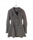 melt the ladyメルトザレディ）の古着「thick belt jacket onepiece」｜グレー