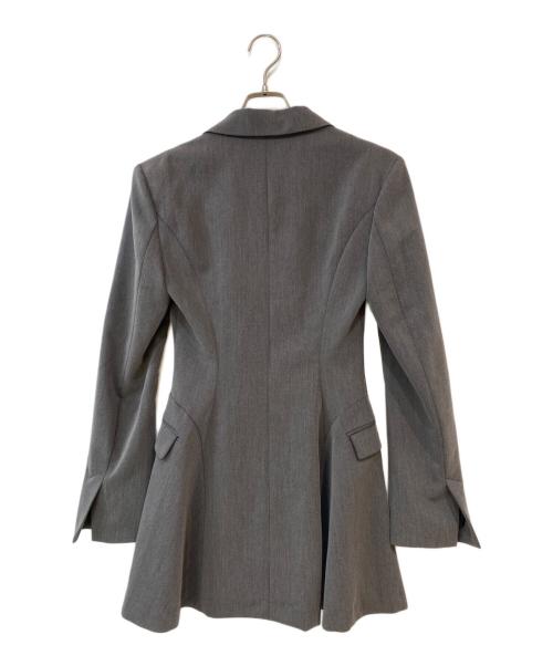 melt the lady（メルトザレディ）melt the lady (メルトザレディ) thick belt jacket onepiece グレー サイズ:Freeの古着・服飾アイテム