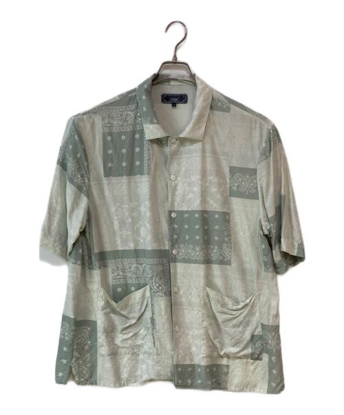 KITH（キス）KITH (キス) Silk Lyocell Bandana Reade Shirt グリーン サイズ:Mの古着・服飾アイテム