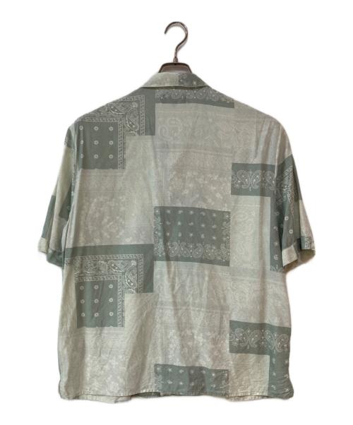 KITH（キス）KITH (キス) Silk Lyocell Bandana Reade Shirt グリーン サイズ:Mの古着・服飾アイテム