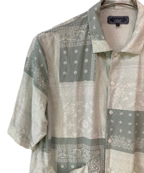 KITH（キス）KITH (キス) Silk Lyocell Bandana Reade Shirt グリーン サイズ:Mの古着・服飾アイテム