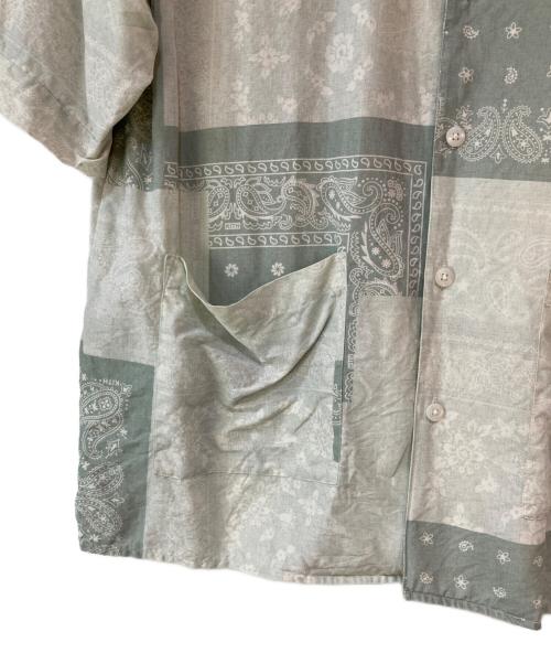 KITH（キス）KITH (キス) Silk Lyocell Bandana Reade Shirt グリーン サイズ:Mの古着・服飾アイテム