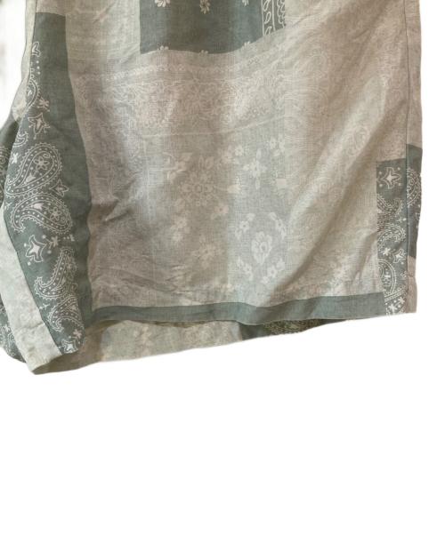 KITH（キス）KITH (キス) Silk Lyocell Bandana Cedar Short グリーン サイズ:Mの古着・服飾アイテム