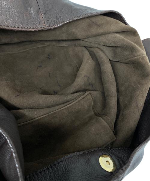 LOEWE（ロエベ）LOEWE (ロエベ) ソフトレザーショルダーバッグ ブラウンの古着・服飾アイテム