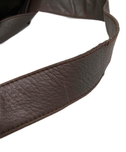 LOEWE（ロエベ）LOEWE (ロエベ) ソフトレザーショルダーバッグ ブラウンの古着・服飾アイテム