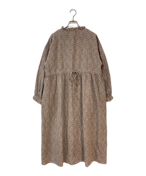 CROSS×LINEN（クロス×リネン）CROSS×LINEN (クロス×リネン) Samansa Mos2 (サマンサモスモス) フリル花柄ロングワンピース ピンク サイズ:Ｓの古着・服飾アイテム