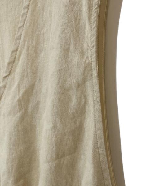 Samansa Mos2（サマンサモスモス）Samansa Mos2 (サマンサモスモス) 【Water less Linen】前後2WAYジャンパースカートリネン前後2WAYジャンパースカート アイボリー サイズ:Ｆreeの古着・服飾アイテム