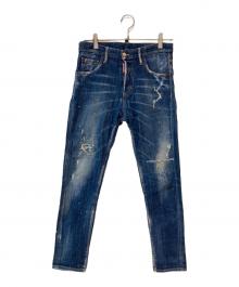 DSQUARED2（ディースクエアード）の古着「Skinny Dan Jean ダメージスキニージーンズ」｜インディゴ