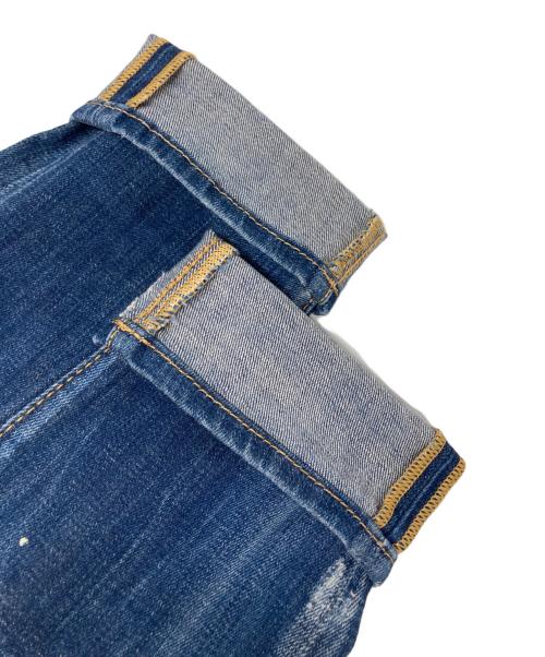 DSQUARED2（ディースクエアード）DSQUARED2 (ディースクエアード) Skinny Dan Jean ダメージスキニージーンズ インディゴ サイズ:42の古着・服飾アイテム