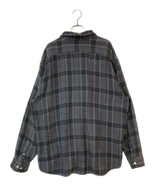 SUPREME（シュプリーム）SUPREME (シュプリーム) 23SS Basket Weave Plaid Shirt Black サイズ:ＸＬの古着・服飾アイテム