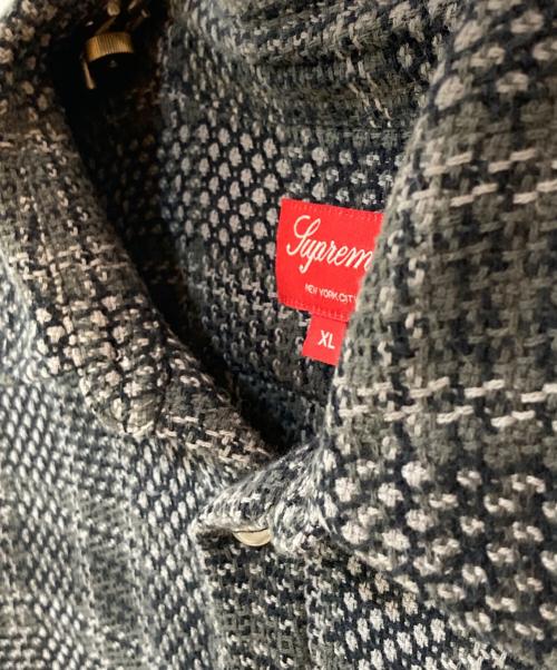 SUPREME（シュプリーム）SUPREME (シュプリーム) 23SS Basket Weave Plaid Shirt Black サイズ:ＸＬの古着・服飾アイテム