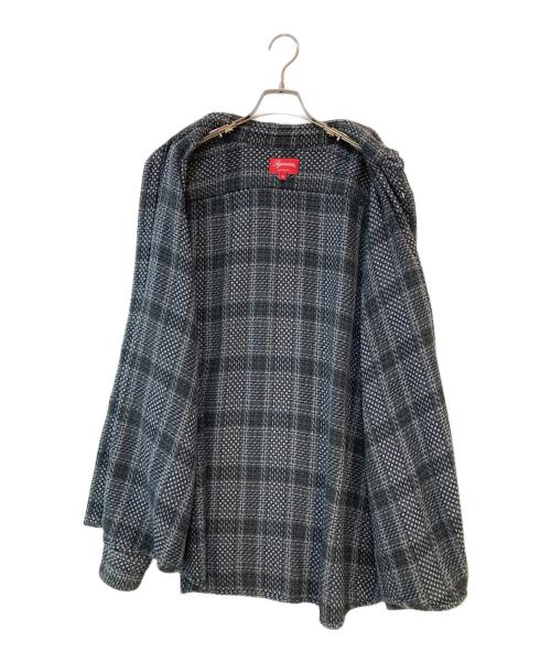SUPREME（シュプリーム）SUPREME (シュプリーム) 23SS Basket Weave Plaid Shirt Black サイズ:ＸＬの古着・服飾アイテム