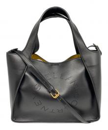 STELLA McCARTNEY（ステラマッカートニー）の古着「ロゴ クロスボディ トートバッグ」｜ブラック