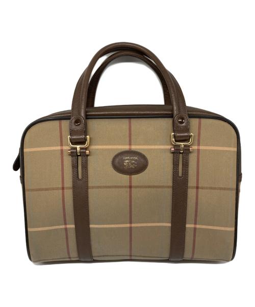 Burberry's（バーバリー）Burberry's (バーバリー) ミニボストンバッグ ブラウンの古着・服飾アイテム