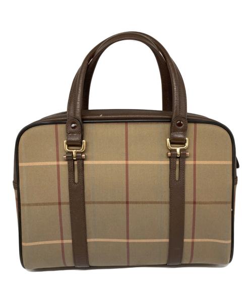 Burberry's（バーバリー）Burberry's (バーバリー) ミニボストンバッグ ブラウンの古着・服飾アイテム