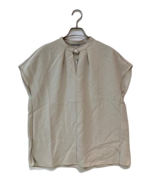 theory luxe（セオリーリュクス）theory luxe (セオリーリュクス) Chrissy ノースリーブブラウス ベージュ サイズ:38 未使用品の古着・服飾アイテム