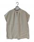 theory luxe（セオリーリュクス）の古着「Chrissy ノースリーブブラウス」｜ベージュ
