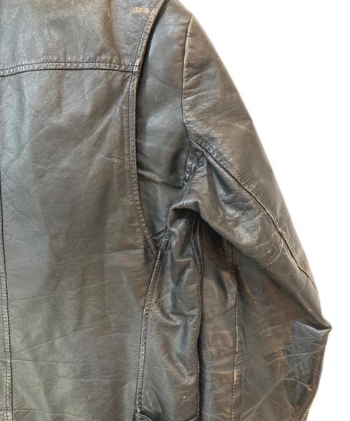 Sears（シアーズ）Sears (シアーズ) 80s シングルライダースジャケット ブラック サイズ:36の古着・服飾アイテム
