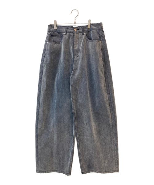 MUSUBORE（ムスボレ）MUSUBORE (ムスボレ) flocky wide denim PT グレー サイズ:1の古着・服飾アイテム