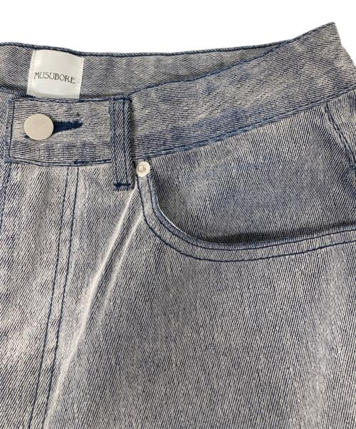 MUSUBORE（ムスボレ）MUSUBORE (ムスボレ) flocky wide denim PT グレー サイズ:1の古着・服飾アイテム