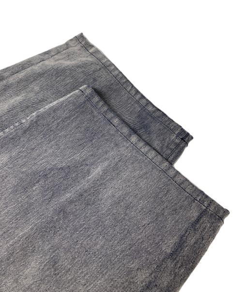 MUSUBORE（ムスボレ）MUSUBORE (ムスボレ) flocky wide denim PT グレー サイズ:1の古着・服飾アイテム