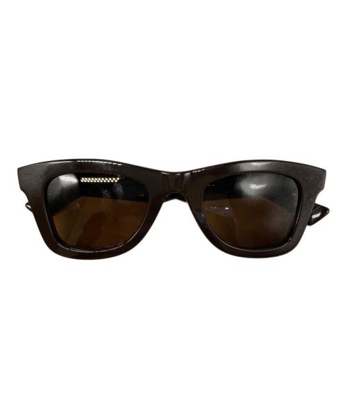 BOTTEGA VENETA（ボッテガベネタ）BOTTEGA VENETA (ボッテガベネタ) ウェリントン サングラス ブラウン サイズ:43□23-145の古着・服飾アイテム