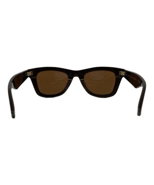 BOTTEGA VENETA（ボッテガベネタ）BOTTEGA VENETA (ボッテガベネタ) ウェリントン サングラス ブラウン サイズ:43□23-145の古着・服飾アイテム