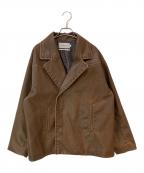 niko and×WILLIAM B.ELIOTTニコアンド×）の古着「WILLIAM B.ELIOTT フェイクレザーフェードジャケット」｜ブラウン