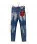 DSQUARED2 (ディースクエアード) ダメージ加工デニムパンツ インディゴ サイズ:不明：5000円