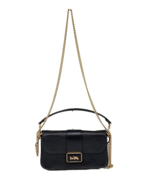 COACH（コーチ）COACH (コーチ) ミニ グレース クロスボディ 2WAYバッグ ブラックの古着・服飾アイテム