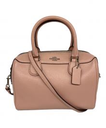 COACH（コーチ）の古着「ミニベネットサッチェル 2WAYショルダーバッグ」｜ピンク