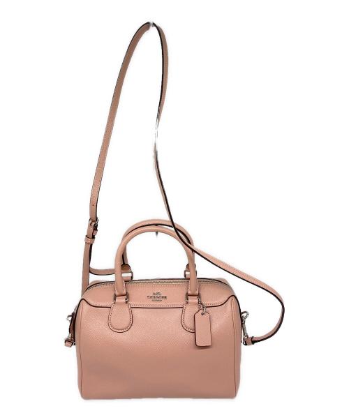 COACH（コーチ）COACH (コーチ) ミニベネットサッチェル 2WAYショルダーバッグ ピンクの古着・服飾アイテム
