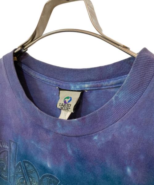 LIQUID BLUE（リキッドブルー）LIQUID BLUE (リキッドブルー) タイダイ オーバープリント Tシャツ ブルー サイズ:Ｌの古着・服飾アイテム