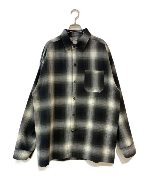 CalTop（キャルトップ）CalTop (キャルトップ) オンブレチェックシャツ グレー サイズ:不明の古着・服飾アイテム