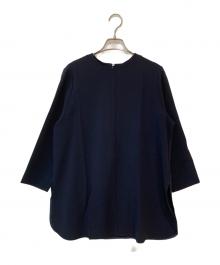SOEJU（ソージュ）の古着「Aラインチュニックブラウス」｜ネイビー