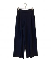 SOEJU（ソージュ）の古着「タックワイドパンツ」｜ネイビー