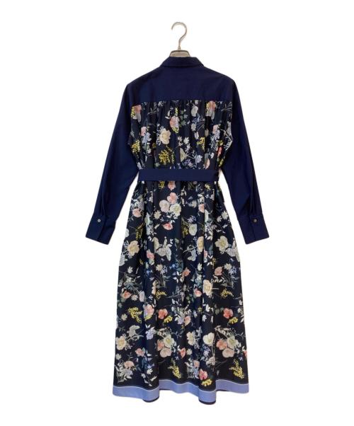 S.ESSENTIALS（エス エッセンシャルズ）S.ESSENTIALS (エス エッセンシャルズ) 切替シャツワンピース ネイビー サイズ:38の古着・服飾アイテム