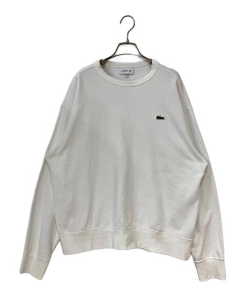 LACOSTE（ラコステ）LACOSTE (ラコステ) EXTRA SOFT FRENCH TERRY スウェット ホワイト サイズ: XLの古着・服飾アイテム