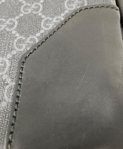 GUCCI（グッチ）GUCCI (グッチ) GGスプリーム シェリーライン ドローストリング ナップサック ブラックの古着・服飾アイテム