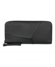 LOEWE（ロエベ）の古着「PUZZLE EDGE ZIPPED WALLET」｜ブラック